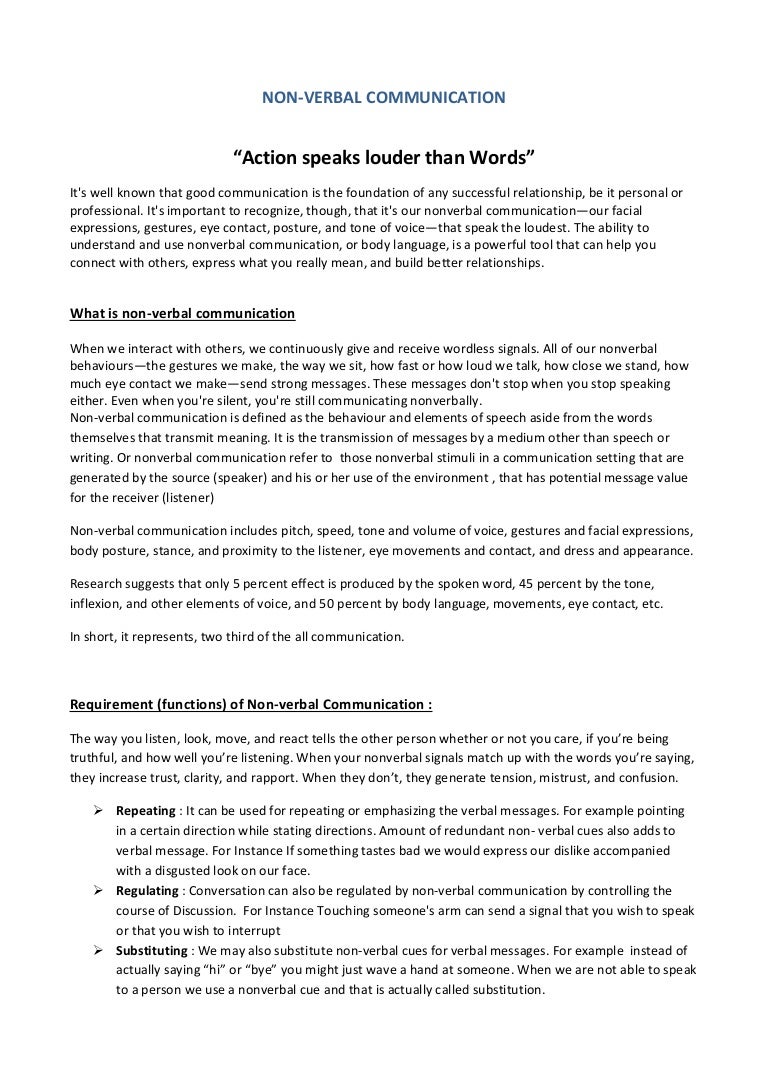 Verbal and non-verbal means of communication as an indicator of the professionalism of the employee Verbal and non-verbal means of communication as an indicator of the professionalism of the employee